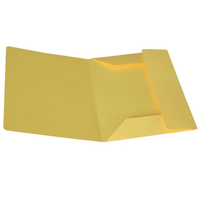 Cartellina 3 lembi - 200 gr - 25 x 34,5 cm - cartoncino bristol - giallo sole -…