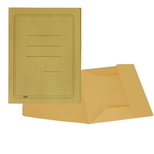 Cartellina 3 lembi con stampa - 200 gr - 25 x 33 cm - cartoncino manilla - gial…