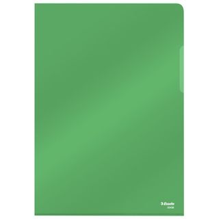 Cartellina a L - A4 - PVC - liscio pesante - verde cristallo - Esselte - conf. …