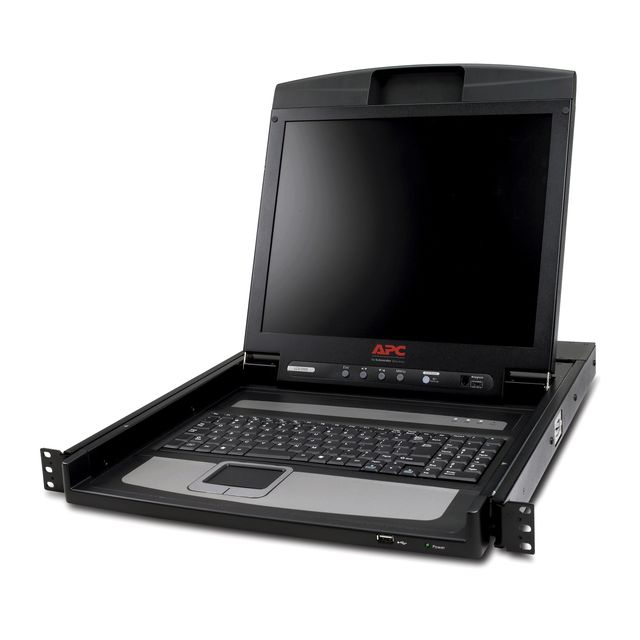 APC LCD Console - Console KVM - 17" - montabile in rack - 1280 x 1024 @ 75 Hz -…