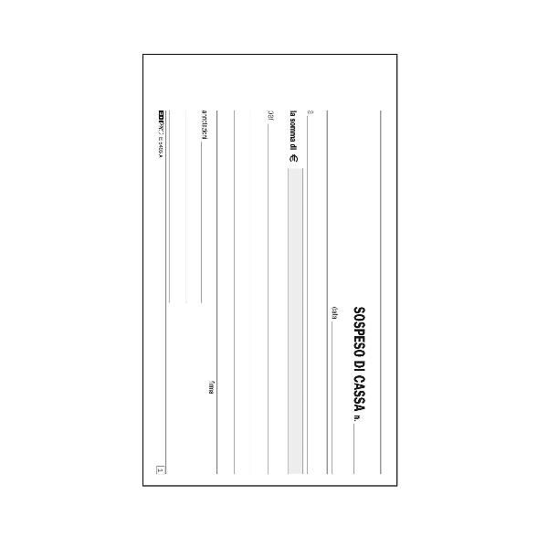 Edipro - Blocco numerazione - 100 fogli - 130 x 60 mm - numerato
