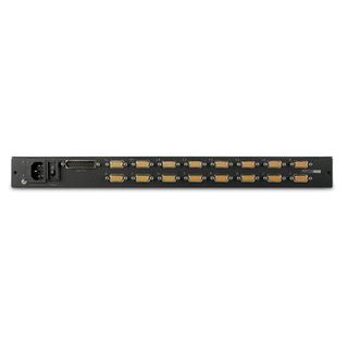 APC LCD Console - Console KVM con switch KVM - 16 porte - PS/2 - 17" - montabil…