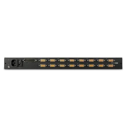 APC LCD Console - Console KVM con switch KVM - 16 porte - PS/2 - 17" - montabil…