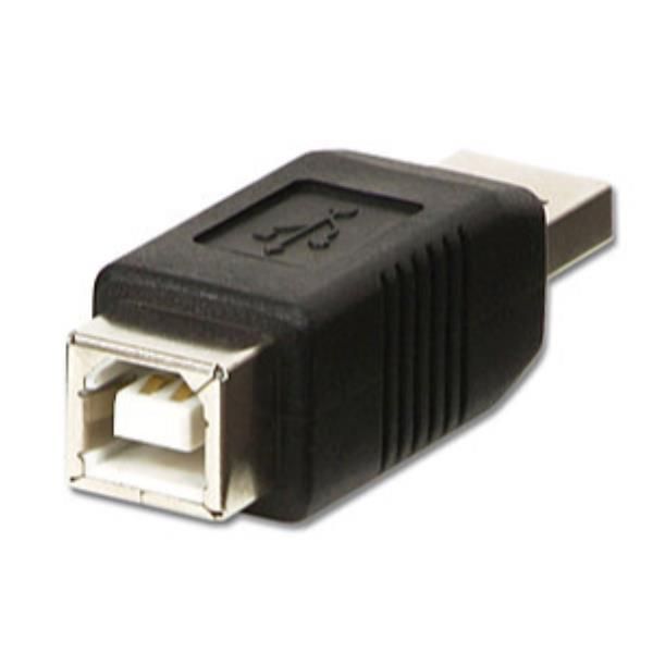 Lindy - Adattatore USB - USB (M) a USB Tipo B (F) - USB 2.0 - nero