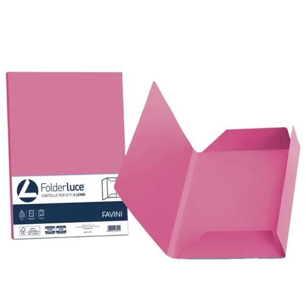 Cartellina semplice Luce - 200 gr - A4 - ciclamino - cartoncino bristol - Favin…
