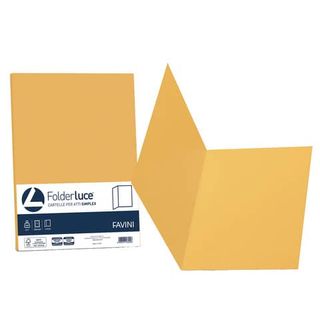 Cartellina semplice Luce - 200 gr - A4 - giallo oro - cartoncino bristol - Favi…