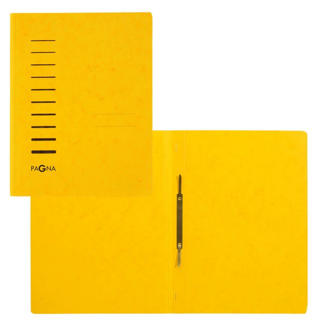 Cartellina semplice con pressino- 265 gr - A4 - cartone pressato - giallo - Pag…