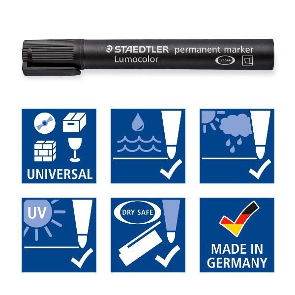 STAEDTLER Lumocolor - Marcatore - permanente - arancione - 2-5 mm