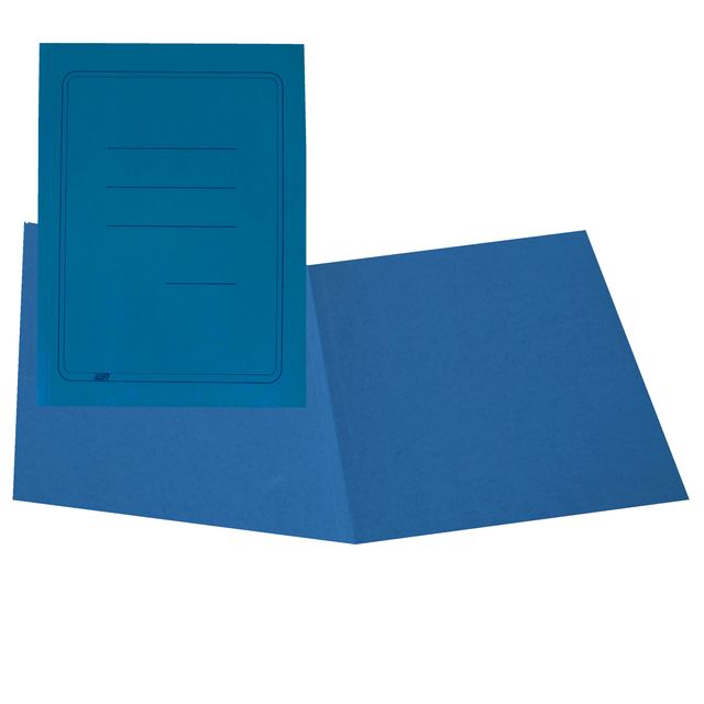 Cartellina semplice con stampa - 145 gr - 25 x 34 cm - azzurro - cartoncino man…