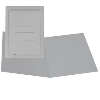Cartellina semplice con stampa - 145 gr - 25 x 34 cm - grigio - cartoncino mani…