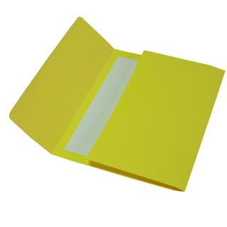Cartelline a busta - 200 gr - 26 x 34 cm - cartoncino bristol - giallo - Cartot…