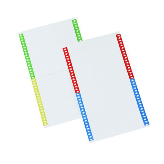 Cartellini per cartelle sospese - 140 mm - Bertesi - pack 10 fogli da 34 carton…