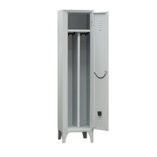 Armadio spogliatoio in metallo - 1 vano - con divisorio - 50 x 50 x 180 cm - gr…