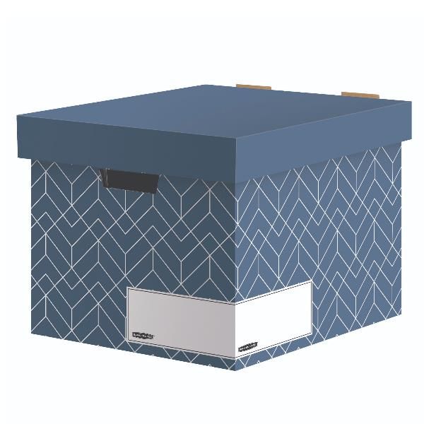 Bankers Box Décor - Scatola per archiviazione - per A4, A4 Plus - urban slate b…