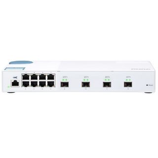 QNAP QSW-M408S - Switch - gestito - 8 x 10/100/1000 + 4 x 10 Gigabit SFP+ - des…