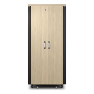 APC NetShelter - Rack - insonorizzato - 230 V c.a. V - acero - 32U - 19"