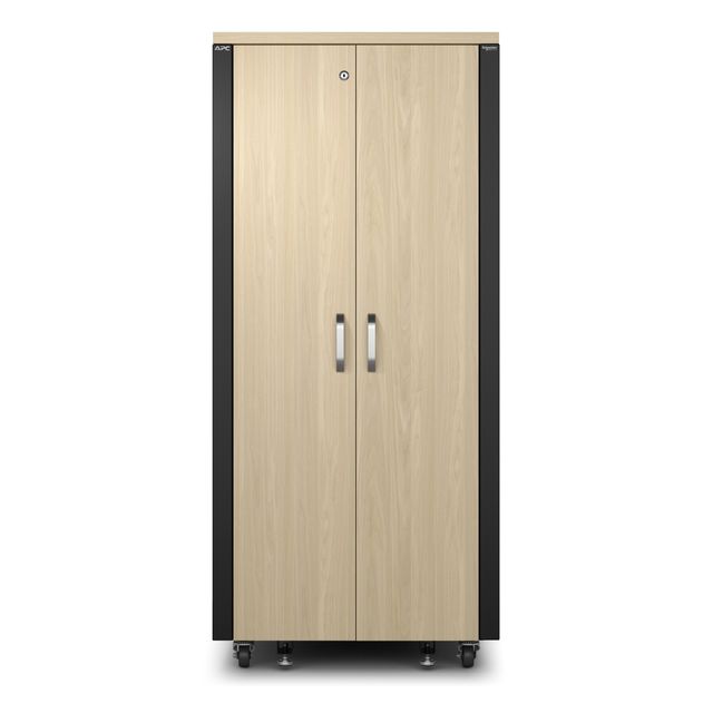 APC NetShelter - Rack - insonorizzato - 230 V c.a. V - acero - 32U - 19"
