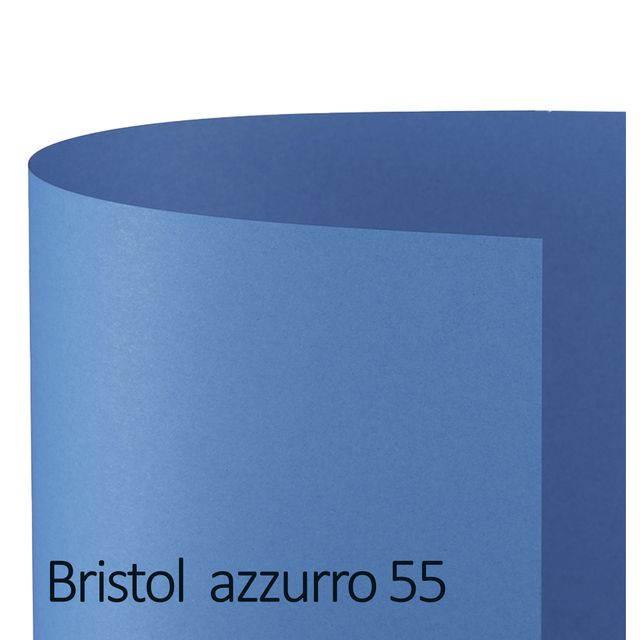 Cartoncino Bristol Color - 50 x 70 cm - 200 gr - azzurro 55 - Favini - conf. 25…