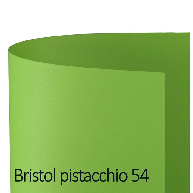 Cartoncino Bristol Color - 70 x 100 cm - 200 gr - pistacchio 54 - Favini - conf…
